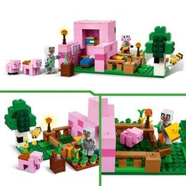 LEGO 21268 Minecraft Casa del Cochinillo - Juego de Construcción para Niñas a partir de 7 Años