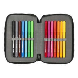 Estuche Escolar con Accesorios Paul Frank Campers Negro 12.5 x 19.5 x 4 cm (28 piezas) Estuche Escolar con Accesorios Paul Frank Campers Negro 12.5 x 19.5 x 4 cm (28 piezas)