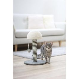 KERBL - Rascador para gatos - Tronco 42 cm - FUNGHI - Gris/blanco - Sisal - Base: ø 30 cm KERBL - Rascador para gatos - Tronco 42 cm - FUNGHI - Gris/blanco - Sisal - Base: ø 30 cm