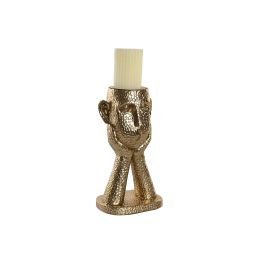 Portavela Moderno DKD Home Decor Dorado 13.5 x 31.5 x 18 cm Portavela Moderno DKD Home Decor Dorado 13.5 x 31.5 x 18 cm