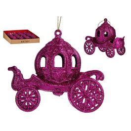 Adorno Navidad Carroza Calabaza Fucsia Krist+ 11.5x9.5x6 cm (48 Unidades) Precio: 74.69000033. SKU: B1BEYQFB9A