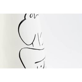 DKD Home Decor Jarrón Moderno Blanco Abstracto Mujer Resina 30 x 30 x 94 cm
