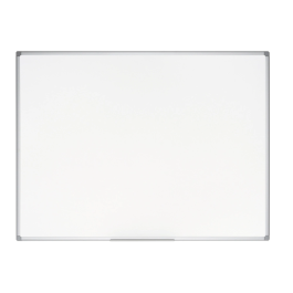 Bi-office Earth-It Pizarra Blanca Magnética de Acero Vitrificado, Marco de Aluminio, Bandeja para Rotuladores, 120 x 90 cm