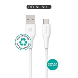 eSTUFF INFINITE Super Soft USB-C to USB-A Cable 2m - 100% Recycled PVC Free Plastic eSTUFF INFINITE Super Soft USB-C to USB-A Cable 2m - 100% Recycled PVC Free Plastic