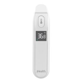 Ihealth Termómetro Digital Clínico Sin Contacto con Piel, Infrarrojos para Temperatura Corporal, Pantalla Iluminada