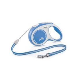 Flexi Comfort Correa Retráctil Azul para Perros hasta 12kg, Talla S, 8 Metros, con Frenos Mejorados y compatible con Accesorios LED