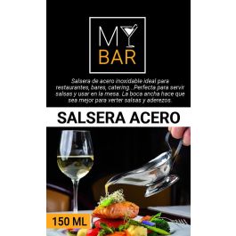 Salsera de acero inoxidable 150 ml - My Bar (12 Unidades) Salsera de acero inoxidable 150 ml - My Bar (12 Unidades)