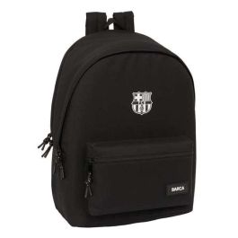 Safta Mochila Doble Portátil 15,6" USB F.C. Barcelona Chica Negro 31x44x18 cm