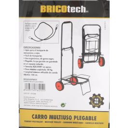 Bricotech Carro Multiuso 40 Kgs con Dimensiones 37 x 60 x 14 cm y Peso de 9.36 Kgs