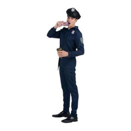 Disfraz policía gorra, camisa, pantalón y cinturón con pistolera talla XXL Disfraz policía gorra, camisa, pantalón y cinturón con pistolera talla XXL