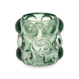 Portavelas de cristal verde Giftdecor 8.4x9x8.4 cm (12 Unidades) Portavelas de cristal verde Giftdecor 8.4x9x8.4 cm (12 Unidades)