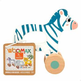 Color Baby Arrastre Madera Animales 13x5x12,5 cm - Modelos Surtidos, Edad Recomendada Nacimiento
