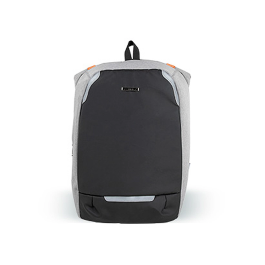Q-connect Mochila para portátil de 18" negra / gris, poliéster impermeable, 460x170x310 mm
