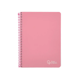 Liderpapel Cuaderno Espiral Witty Tapa Dura A5 80 Hojas 90gr Cuadro 4mm Rosa