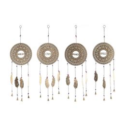 Decoracion Colgante Indio DKD Home Decor Dorado 1 x 77 x 25 cm (4 Unidades) Precio: 56.89000009. SKU: S3039262