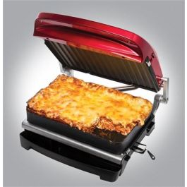 George Foreman 24001-56 Grill Eléctrico de Precisión Evolve Rojo para 5 Raciones