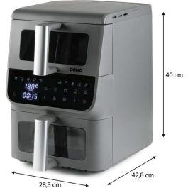 Domo Freidora sin aceite DO550FR Doble depósito 3,5 L + 6,5 L - 10 programas - 2500 W