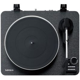 Lenco LBTA-165 Tocadiscos Automático de Tracción por Correa Negro Madera con Bluetooth y Preamplificador Phono Integrado