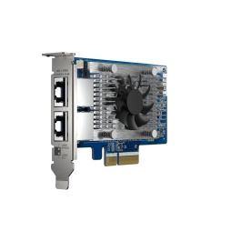 Qnap QXG-10G2T-X710 Tarjeta de Red PCIe 3.0 x4 con 2 Puertos RJ45 10GbE, NBASE-T y Controlador Intel X710