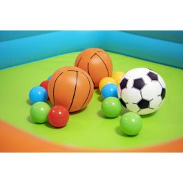 Bestway Piscina Hinchable Infantil Juegos Canastas con Pelotas y Bolas 120x107x84 cm +2 Años Jardin 52728