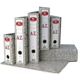 Caja Para Archivador Palanca Grafoplas Classic Carton Jaspeado Gris 4º Natural 75Mm (Set de 24) Precio: 28.78999948. SKU: B1HY7J3XE2