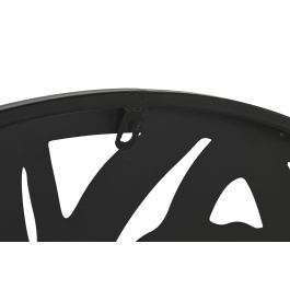 DKD Home Decor Decoración Pared Oriental 1 x 100 x 100 cm Negro Metal Buda 2 Unidades