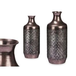 Jarron Relieve Plata Envejecido Giftdecor 16X42CM (4 Unidades) Precio: 58.49999947. SKU: B14XZW4NJM