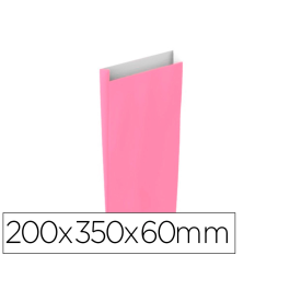 Basika Sobre Papel Celulosa Rosa con Fuelle M 200x350x60 mm Paquete de 25 Unidades Precio: 3.50000002. SKU: B1CJ9E9MJR