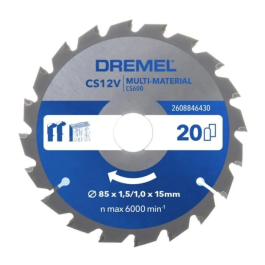 Dremel DRE8710364083343 Hoja Multimaterial para Sierra Circular CS600 Precio: 32.79000054. SKU: B1593K5ES9