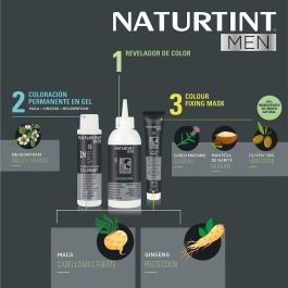 Naturtint #4N Castaño Natural Tinte Hombre Sin Amoniaco para Barba y Cabello Cobertura Canas 1 ud