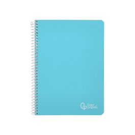 Cuaderno Espiral Liderpapel A4 Witty Tapa Dura 80H 90 gr Cuadro 4 mm Con Margen Color Celeste Cuaderno Espiral Liderpapel A4 Witty Tapa Dura 80H 90 gr Cuadro 4 mm Con Margen Color Celeste
