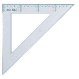 Escuadra de 30 cm. cristal Escuadra de 30 cm. cristal
