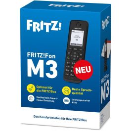 AVM FRITZ!Fon M3 Teléfono Inalámbrico DECT, Identificador de Llamadas, Manos Libres, Negro