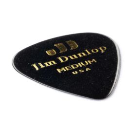 Dunlop Pack 72 Púas Guitarra Genuine Celluloid Classic Negra - Dureza Medium