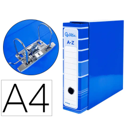 Liderpapel Archivador de Palanca A4 Filing System Forrado Azul Lomo 80mm con Caja y Compresor Metálico Precio: 4.88999962. SKU: B15MMFGZTK