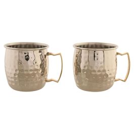 DKD Home Decor Mug Loft Plateado Dorado Inox 9.5 x 9 x 12 cm Set de 2 piezas Precio: 13.50000025. SKU: B1DLWGHGWJ