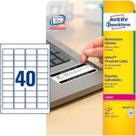 Avery Etiquetas Adhesivas Resistentes 45,7x25,4 mm Láser 40 X 40H Poliéster Blanco Precio: 57.49999981. SKU: B1CV4TJ24L
