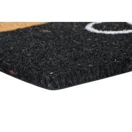 DKD Home Decor Felpudo Fibra de Coco y Goma Marron Negro 45 x 1.5 x 75 cm (2 Unidades)