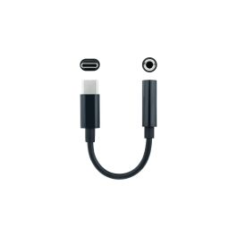 Adaptador USB-C a Jack 3.5 mm NANOCABLE 10.24.1205 11 cm Negro Adaptador USB-C a Jack 3.5 mm NANOCABLE 10.24.1205 11 cm Negro