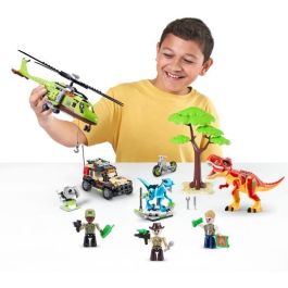Zuru ZUR4894680036338 Set de Construcción Dino Adventure Dino Hunt con 592 piezas, aventura prehistórica, dinosaurios y vehículos