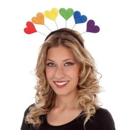 My Other Me Diadema Corazones Arco Iris Multicolor Talla Única Poliéster/PVC