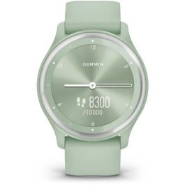 Garmin vivomove Sport Reloj inteligente híbrido con GPS y seguimiento de actividad, color menta y plata