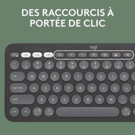 Logitech 920-011803 Teclado inalámbrico Pebble Keys 2 M380s Bluetooth con Botón Easy-Switch, Grafito