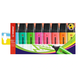 Stabilo Boss Original Marcador Fluorescente, Blíster 8 Unidades, Varios Colores