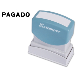 X'stamper Sello Automático Pagado 13 x 42 mm Más de 6.000 Impresiones Precio: 8.49999953. SKU: B12HLER8WP