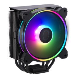 Cooler Master Hyper 212 Halo Black Refrigerador de aire para procesador, Negro, RR-S4KK-20PA-R1, 4 tubos disipadores, LED Multi, PWM, soporte LGA/AM4/AM5 Cooler Master Hyper 212 Halo Black Refrigerador de aire para procesador, Negro, RR-S4KK-20PA-R1, 4 tubos disipadores, LED Multi, PWM, soporte LGA/AM4/AM5