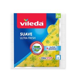 Vileda Bayeta Suave Ultrafresh Amarilla 34x34 cm con Cloruro de Plata Antibacterias Multiusos Microfibra Alta Absorción Precio: 2.78999985. SKU: S7904304