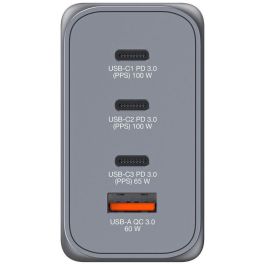 Verbatim Gnc-200 Cargador Pared Gan 200 W Usb-A 3.0 Y 3Xusb-C 3.0 Verbatim Gnc-200 Cargador Pared Gan 200 W Usb-A 3.0 Y 3Xusb-C 3.0
