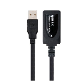 Cable Alargador USB 2.0 Nanocable 10.01.0211/ USB Macho - USB Hembra/ 5m/ Negro Precio: 10.58999986. SKU: S0202894