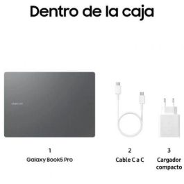 Samsung Galaxy Book5 Pro NP944XHA-KG3ES Intel Core Ultra 7-256V 16GB RAM 512GB SSD 14" Táctil Windows 11 Pro AI